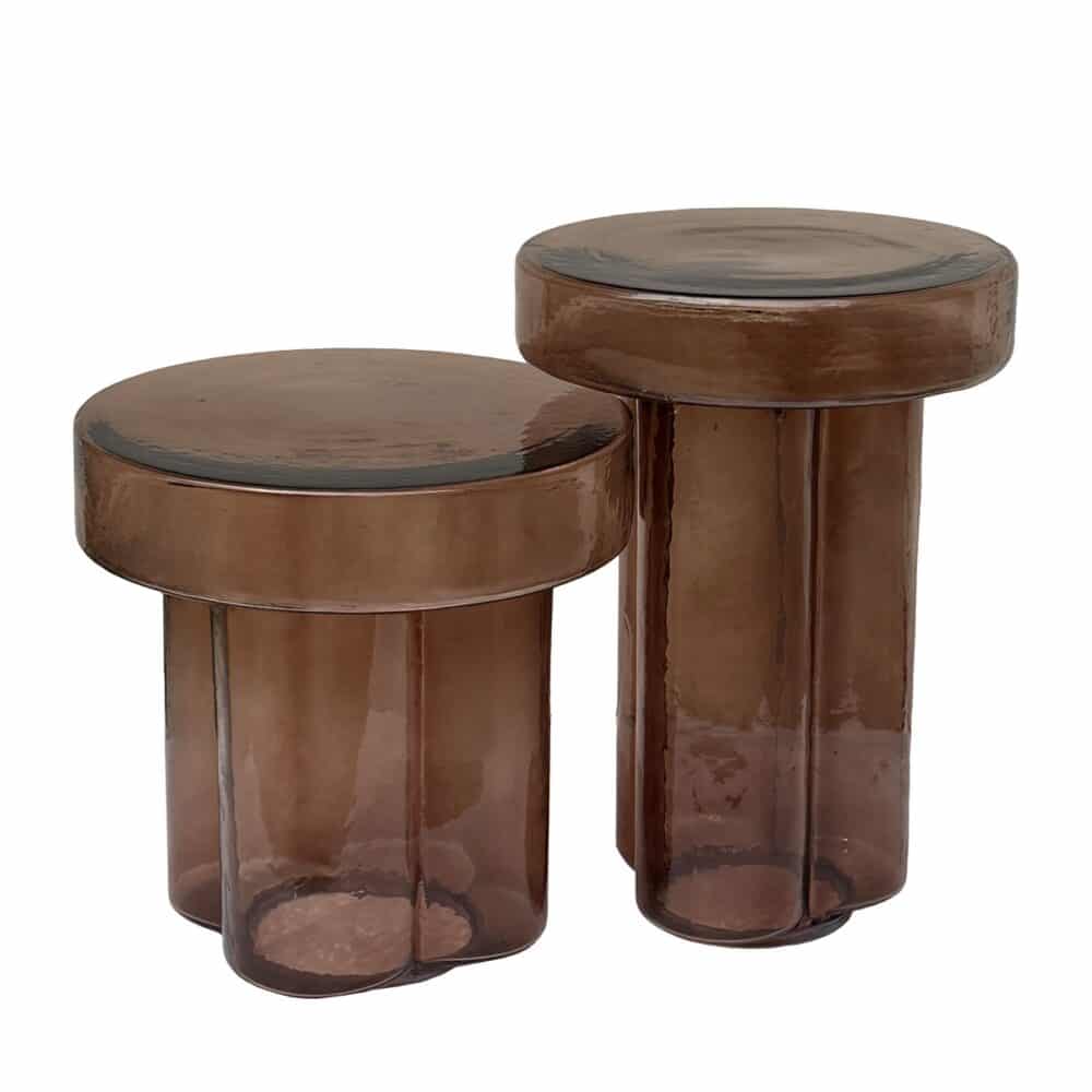 Brix Lio Smoke Brown 40cm bijzettafel