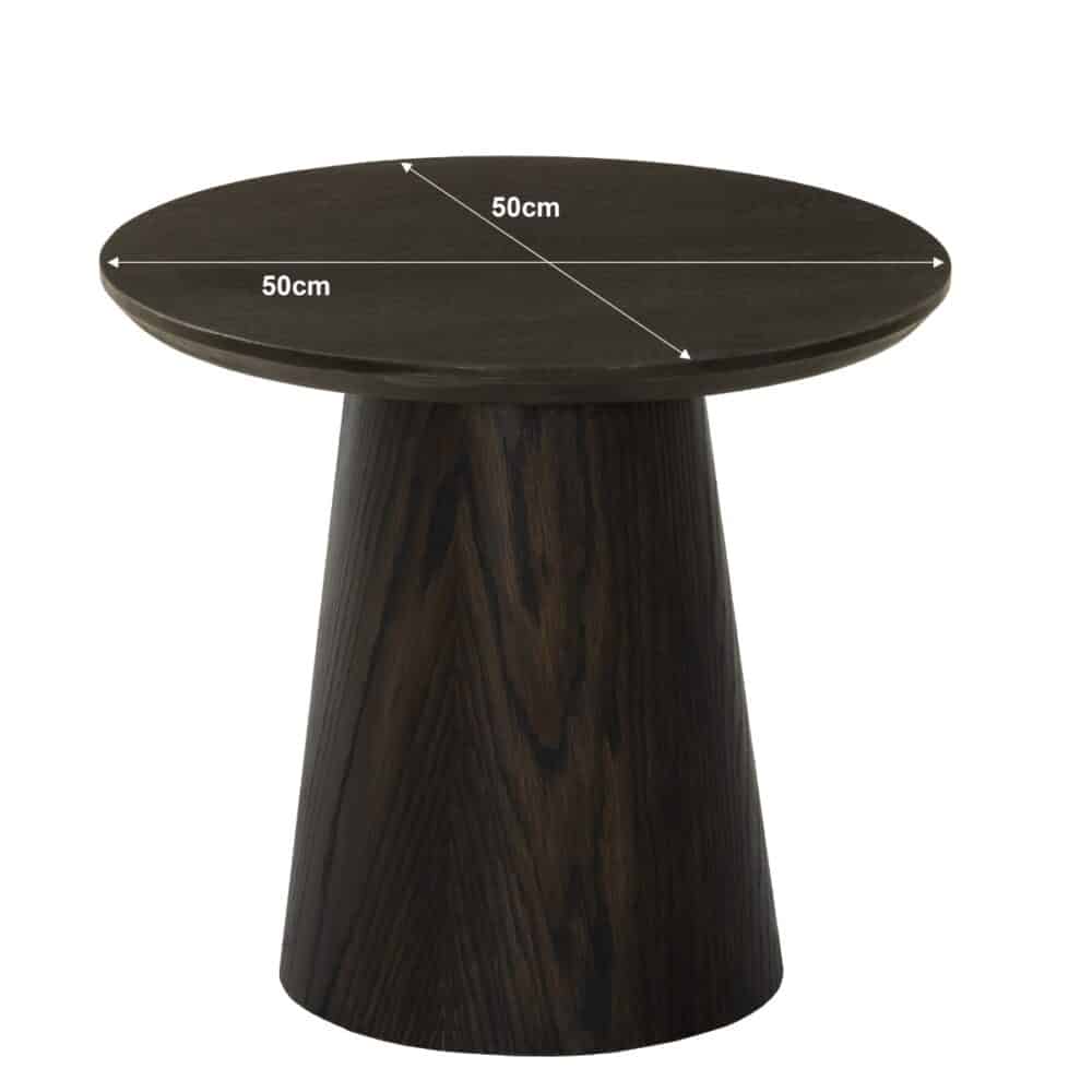 Novero Espresso 50cm Bijzettafel