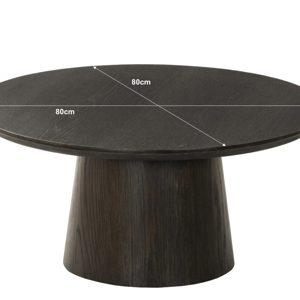 Novero Espresso 80cm Salontafel